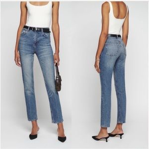 Reformation Liza Ultra High Rise Straight Leg Jean